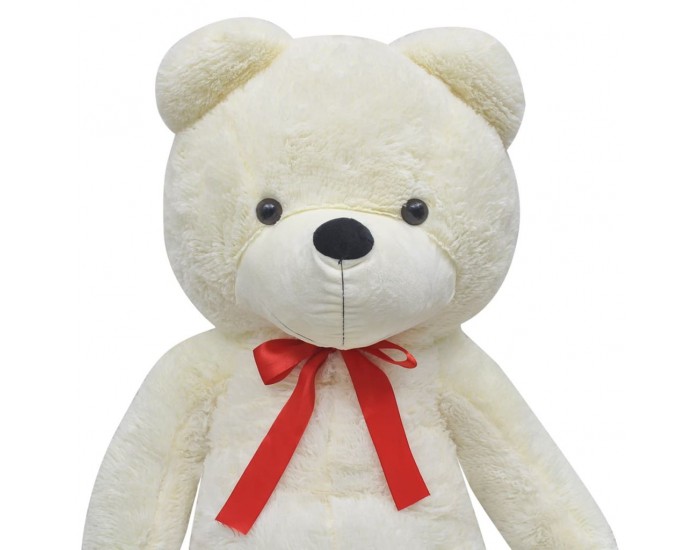 Мека плюшена играчка мече, XXL, бяло, 175 см - Мека плюшена играчка мече, XXL, бяло, 175 см -