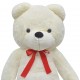 Мека плюшена играчка мече, XXL, бяло, 175 см - Мека плюшена играчка мече, XXL, бяло, 175 см -