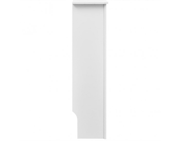 Бяла MDF декоративна решетка за отопляващ радиатор, 112 см -