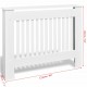 Бяла MDF декоративна решетка за отопляващ радиатор, 112 см - Бяла MDF декоративна решетка за отопляващ радиатор, 112 см -