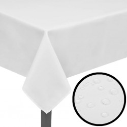 Покривки за маса, бели, 5 бр, 100 x 100 см - Покривки за маса