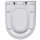 Sonata Тоалетна седалка, плавно затваряне, бяла, квадратен дизайн -