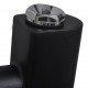 Лира за баня, централно отопление, извит дизайн, черна, 500 x 764 мм -