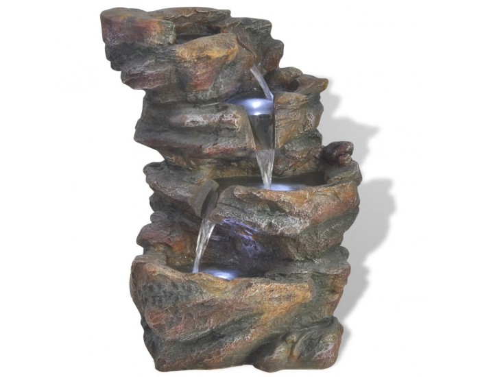 Sonata вътрешен фонтан с LED светлина, полиестерна смола -