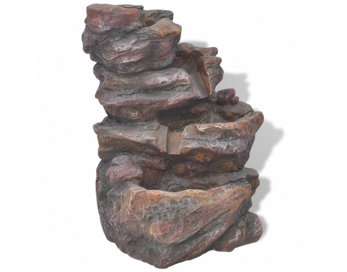 Sonata вътрешен фонтан с LED светлина, полиестерна смола -