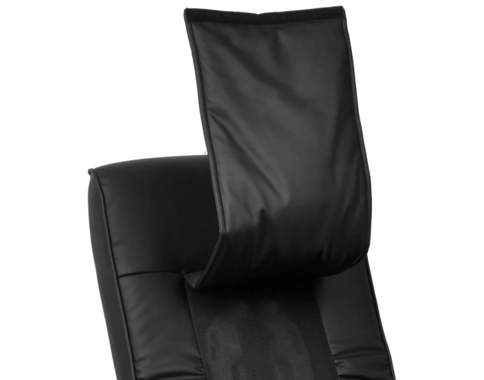 Sonata Шиацу кресло за масаж с полу-PU тапицерия,черно -