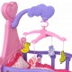 Креватче за кукли, розово и лилаво -