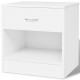 Sonata Нощно шкафче с чекмедже, 2 бр, цвят бял -