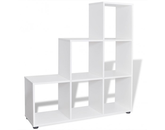 Sonata Стълбовидна библиотека/полица 107 см, бяла -