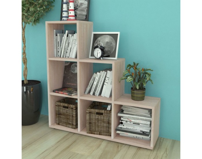 Sonata Стълбовидна библиотека/полица 107 см, цвят дъб -