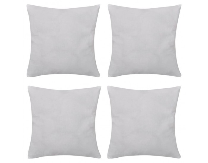 Sonata Калъфки за възглавници, 4 бр, памук, 50 x 50 см, бели -