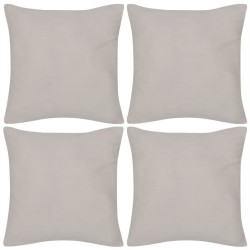 Sonata Калъфки за възглавници, 4 бр, памук, 50 x 50 см, бежови - Мека мебел
