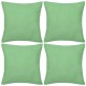 Sonata Калъфки за възглавници 4 бр, памук, 40 x 40 см, ябълково зелено -