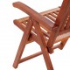 Sonata Сгъваеми градински столове, 2 бр, акация масив, кафяви -