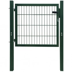 Sonata Ограда врата, стомана, зелена, 106х150 см - Огради