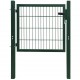 Sonata Ограда врата, стомана, зелена, 106х150 см -
