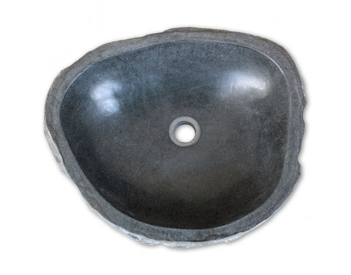 Sonata Овална мивка от речен камък, 30-37 см -
