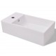 Sonata Комплект мебели за баня от 3 части и мивка, черен цвят -