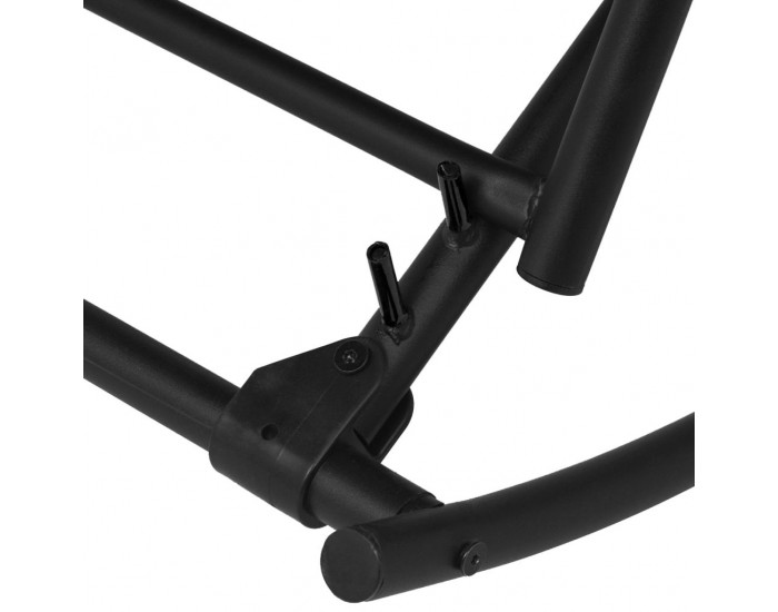 Sonata Градински люлеещ се стол, стомана и textilene, черен -