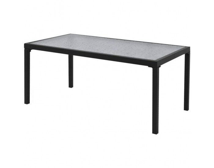 Sonata Градински комплект, 4 части, Textilene, черен -