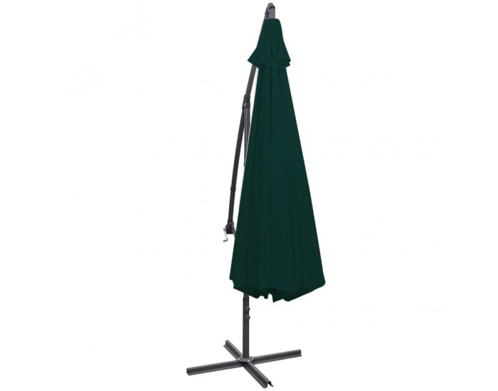 Sonata Свободновисящ чадър за слънце, 3.5 м, зелен -