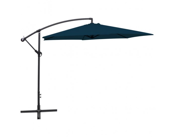 Sonata Свободновисящ чадър за слънце, 3 м, син -