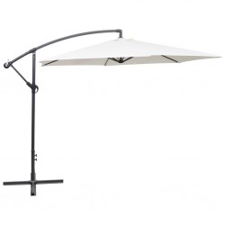 Sonata Свободновисящ чадър, 3 м, пясъчно бял - Сенници и Чадъри