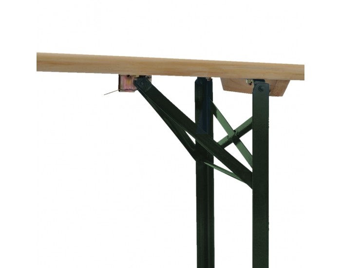 Sonata Сгъваема маса за бира с 2 пейки, 220 см, чам -