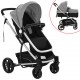 Sonata Детска/бебешка количка 2-в-1, алуминий, сиво и черно -