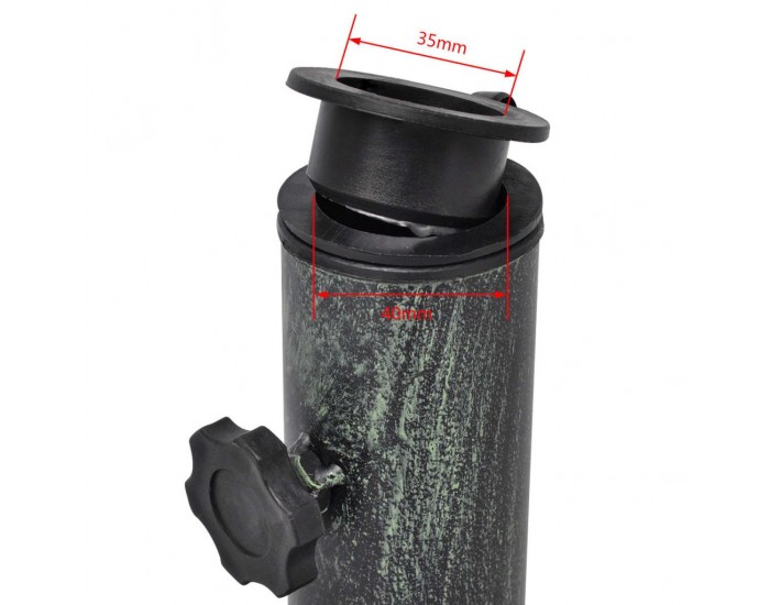 Sonata Поставка за чадър, 12 кг, 48 см, чугун -