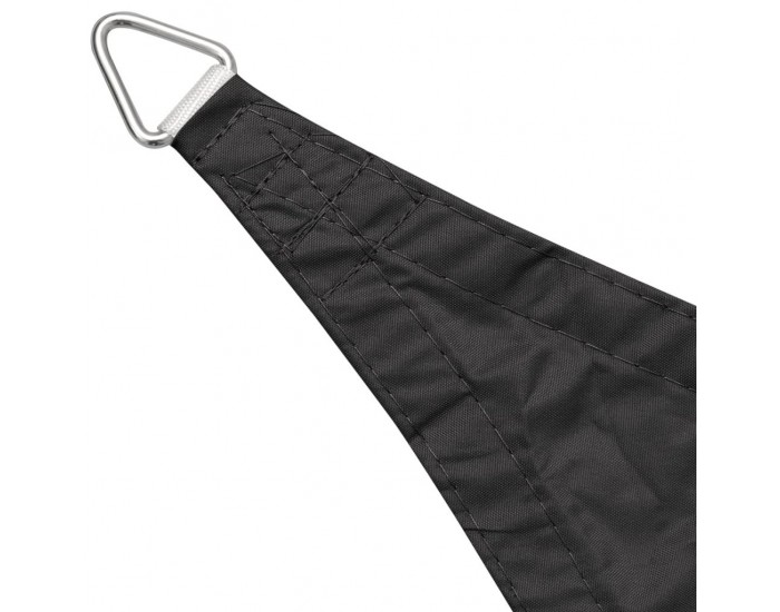 Sonata Слънцезащитно платно, Оксфорд плат, триъгълно, 5x5x5м, антрацит -