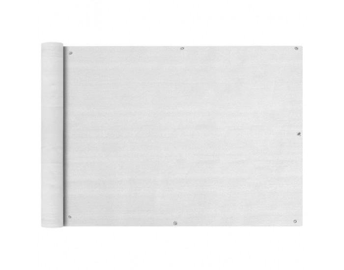 Sonata Балконски екран, HDPE, 75x400 см, бял - Sonata Балконски екран, HDPE, 75x400 см, бял -