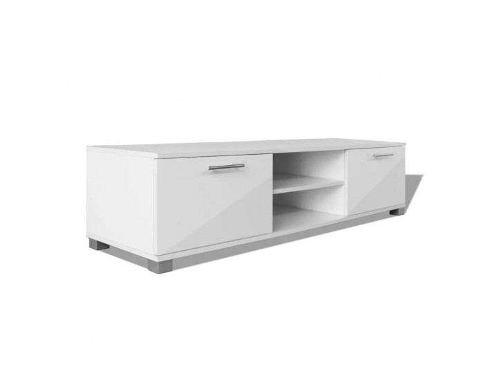 Sonata ТВ шкаф с гланцово покритие, бял, 120x40.3x34.7 cм - Sonata ТВ шкаф с гланцово покритие, бял, 120x40.3x34.7 cм -