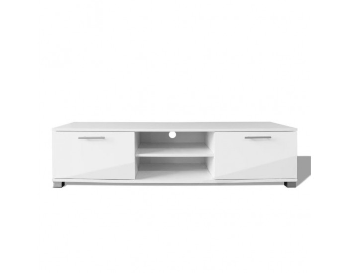 Sonata ТВ шкаф с гланцово покритие, бял, 120x40.3x34.7 cм - Sonata ТВ шкаф с гланцово покритие, бял, 120x40.3x34.7 cм -