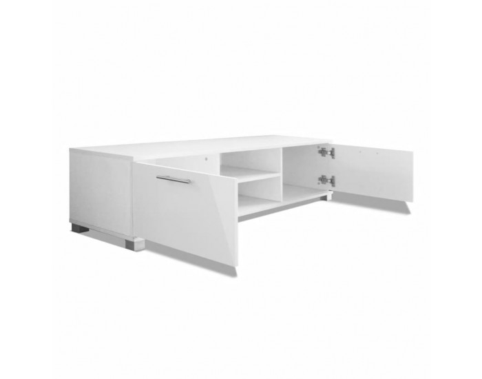 Sonata ТВ шкаф с гланцово покритие, бял, 120x40.3x34.7 cм - Sonata ТВ шкаф с гланцово покритие, бял, 120x40.3x34.7 cм -