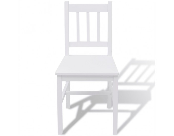 Sonata Трапезен комплект, пет части, борово дърво, бял -