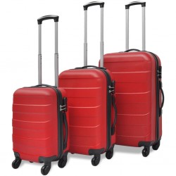 Sonata комплект 3 броя твърди куфари на колелца, червени - Аксесоари за пътуване