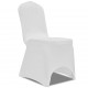 Sonata Покривни калъфи за столове, еластични, 4 бр, бели -