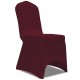 Sonata Покривни калъфи за столове, еластични, 4 бр, бордо -
