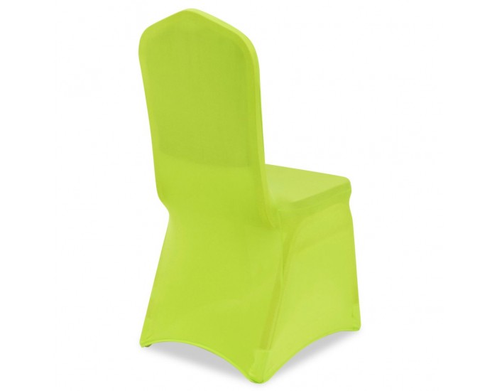 Sonata Покривни калъфи за столове, еластични, 6 бр, зелени -