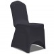 Sonata Покривни калъфи за столове, еластични, 4 бр, антрацитно черно -