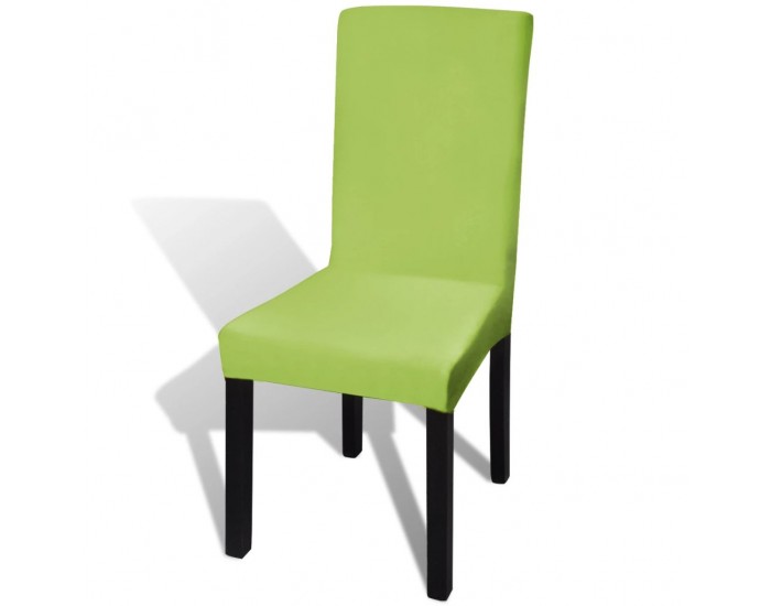 Sonata Покривни калъфи за столове, еластични, 6 бр, зелени -