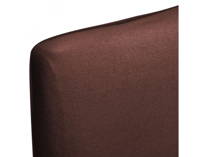 Sonata Покривни калъфи за столове, еластични, 4 бр, кафяви -