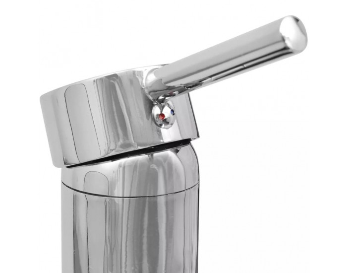 Sonata Комплект мебели за баня, с мивки и кранове, черен, 10 части -