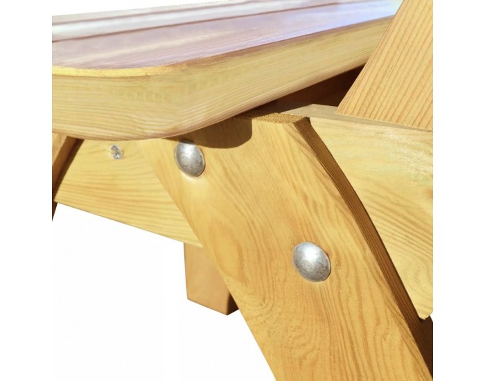 Sonata Градински трапезен комплект, 5 части, импрегниран бор -