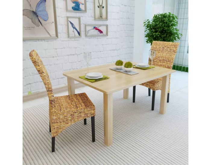 Sonata Трапезни столове от абака, 2 броя, кафяви -