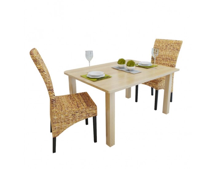 Sonata Трапезни столове от абака, 2 броя, кафяви -