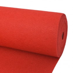 Sonata Изложбен килим, 1x12 м, червен - Материали за декорация