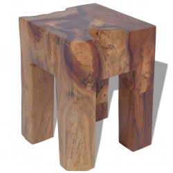Sonata Табуретка, солидно тиково дърво, 30x30x40 cм - Мека мебел