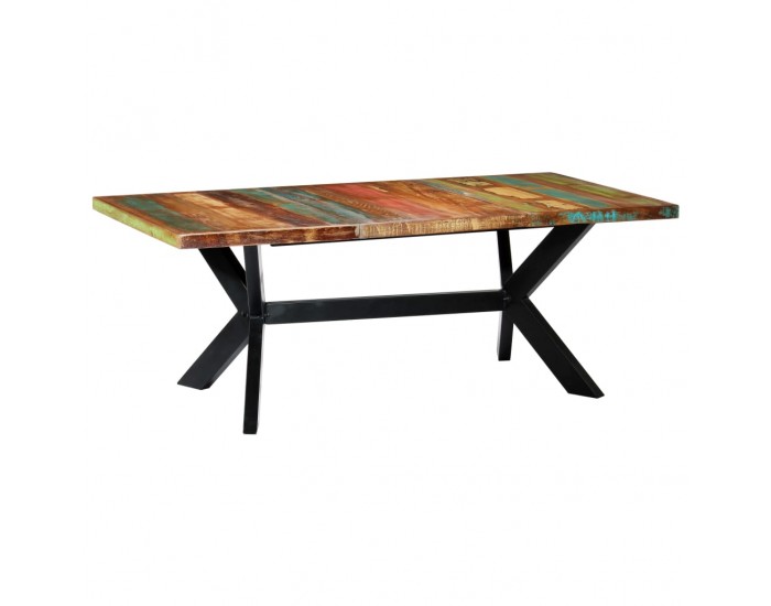 Sonata H Трапезна маса, 200x100x75 cм, регенерирано дърво масив